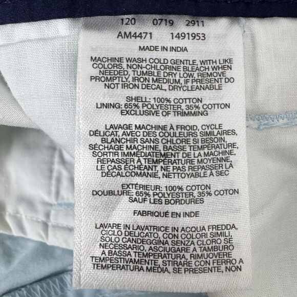 Columbia Mens Washed Out 10" Chino Shorts Size 34 Light Blue Outdoor Preppy NWT - Picture 7 of 7